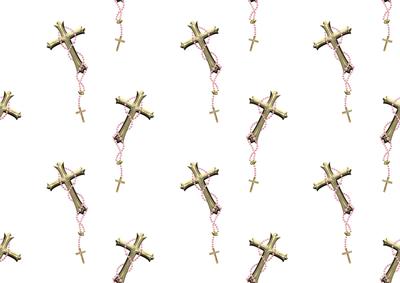Rosary Pink Backing Paper