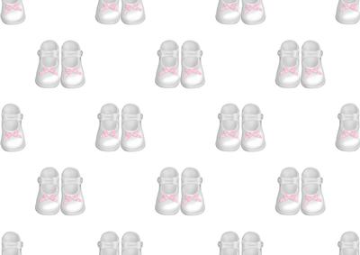 Baby Girl Shoes Backing Paper