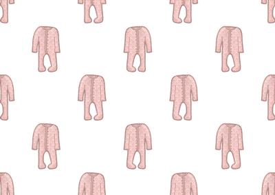 Baby Girl Sleeper Backing Paper