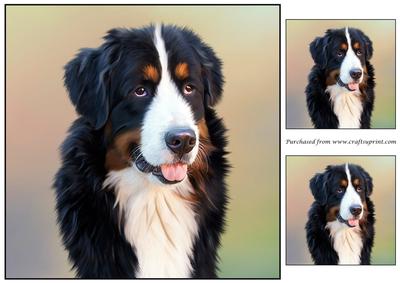 Bernese Mountain Dog Painting Topper