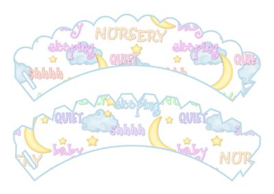 Cupcake Wrappers Baby Words 2