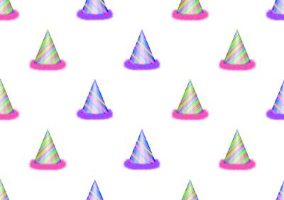 Birthday Party Hats Backing Paper