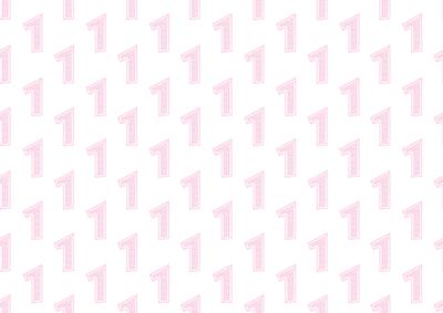Baby Girl Birthday One Backing Paper