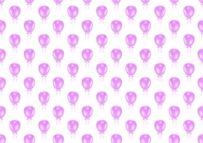 Baby Girl Balloons Backing Paper