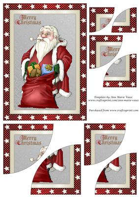 Santa and His Bag Duo Corner Stacker