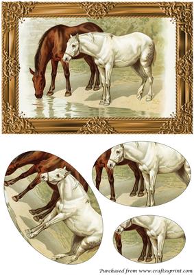 Farm Horses Oval Pyramid