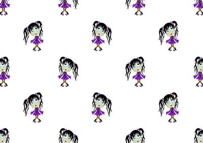 Ghoul Girl Backing Paper