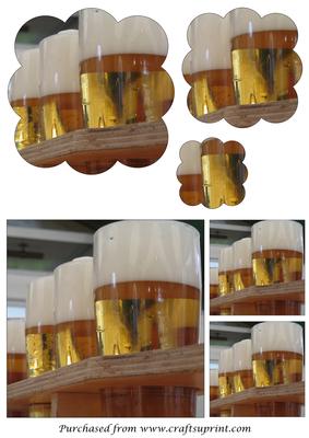 Row of Beers Scalloped Pyramid