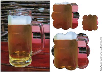 Beer Mug Scalloped Pyramid