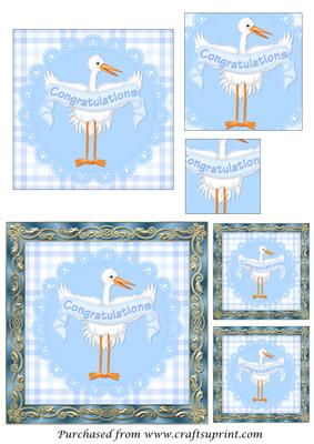 New Baby Boy Square Pyramid
