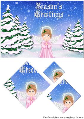 Christmas Angel Diamond Pyramid