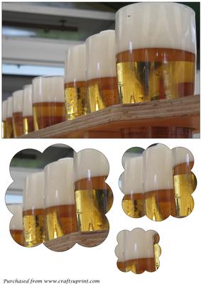 Row of Beers Scalloped Pyramage
