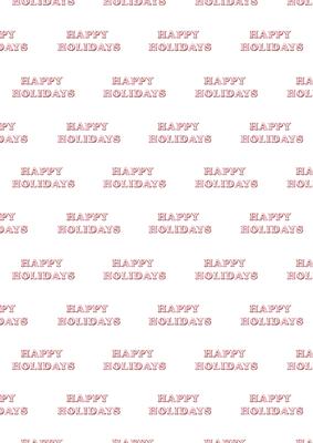 Happy Holidays Cookie Words Landscape Backing Paper