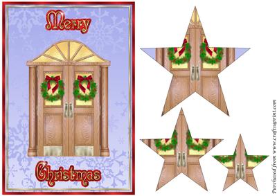Christmas Door Star Pyramid