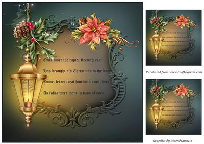 Christmas Card with Verses Topper