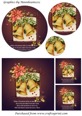 Vintage Christmas Bells Circle Pyramid