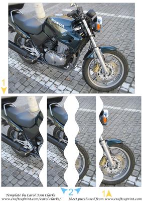 Honda Motorbike Wavy Side Stacker