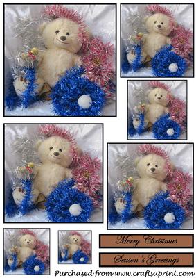 Christmas Teddy Bear Toppers