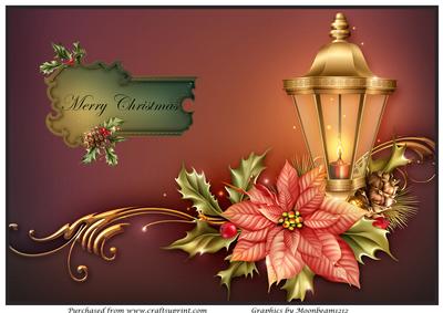 Christmas Street Lamp A4