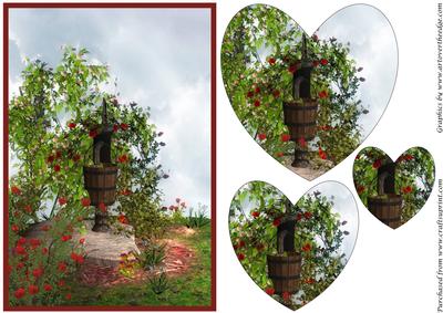 Pump Fountain Heart Shaped Pyramid