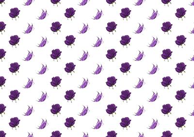 Rose and Butterfly Purple Backing Paper