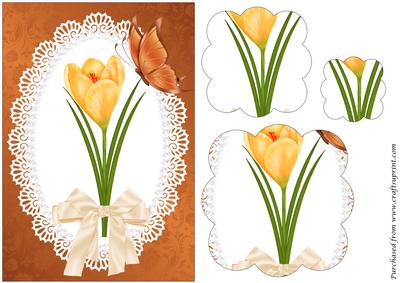 Golden Crocus Scalloped Pyramid