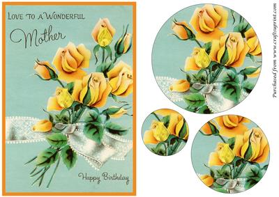 Mothers Day Card Circle Pyramid