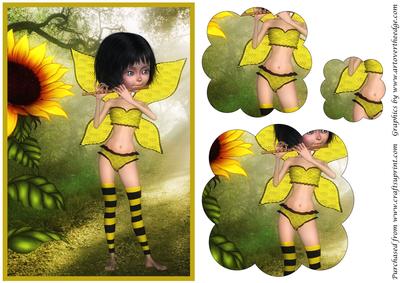 Flute Fairy Scalloped Pyramid 1