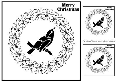 Robin Christmas Card Topper