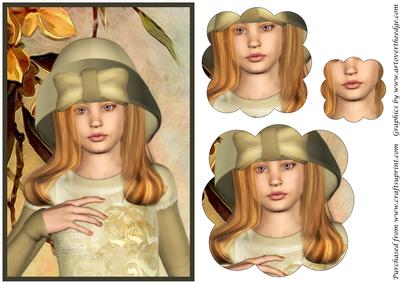 Retro Girl Scalloped Pyramage
