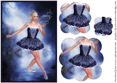 Ballerina Fairy Scalloped Pyramid 1