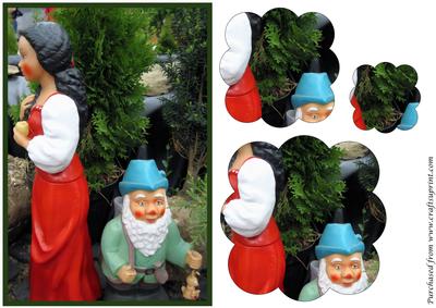 Garden Snow White Scalloped Pyramid 2