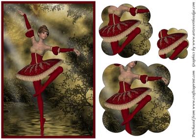 Ballet Dancer Scalloped Pyramid