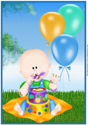 Baby Boy Outdoor Birthday A4