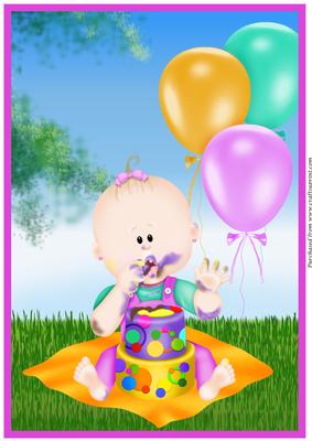 Baby Girl Outdoor Birthday A4