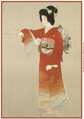 Vintage Japanese Lady A4