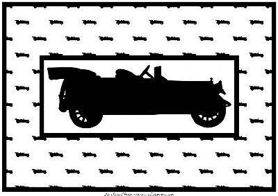 Vintage Sports Car A4