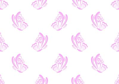 Butterfly Embellishment Pink Backing Paper