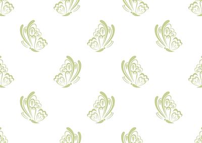 Butterfly Embellishment Green Backing Paper