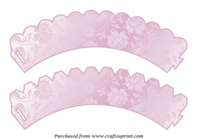 Cupcake Wrappers Fantasy Flowers