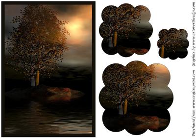 Fantasy Trees Scalloped Pyramid