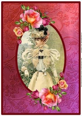 Vintage Elegant Lady A4
