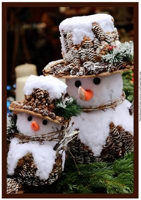Christmas Snowmen Family A4