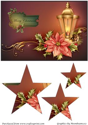 Christmas Street Lamp Star Pyramid