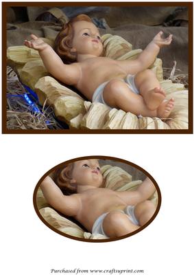 Baby Jesus Christmas Quick Card Front