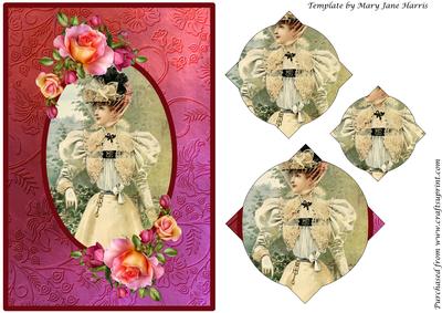 Vintage Elegant Lady Splendid Pyramid