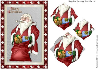 Santa and His Bag Splendid Pyramid
