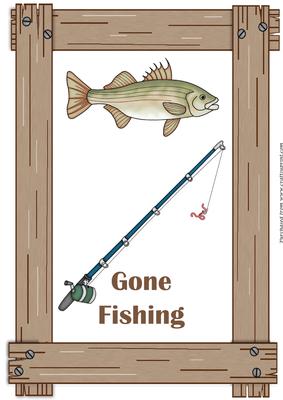 Gone Fishing Male A4