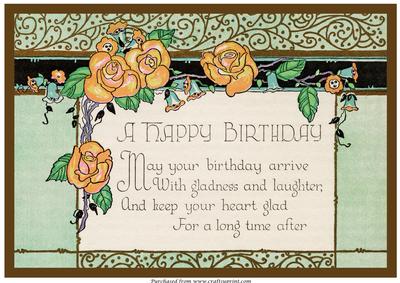 Birthday Wishes A4