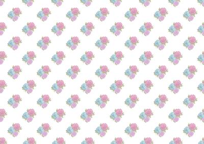 Colourful Vintage Flowers Vellum